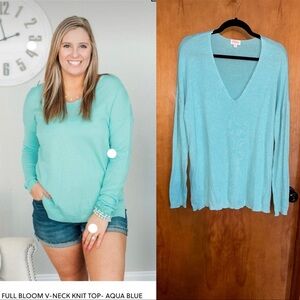 Life in Full Bloom the pulse boutique v neck sweater